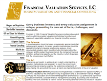 Tablet Screenshot of financial-valuations.com